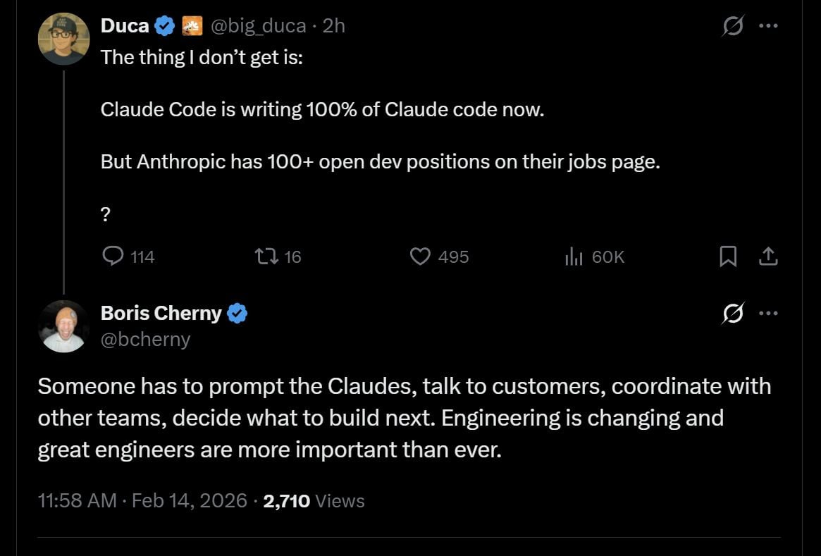 Tweet: Engineering is changing and great engineers are more important than ever